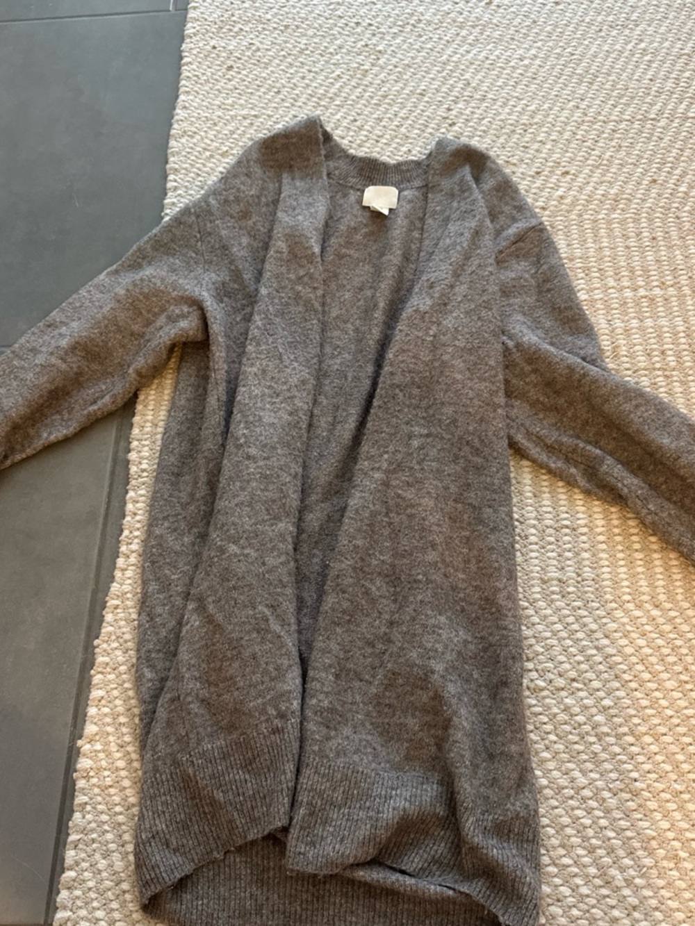 H&M Gray Open-Front Lightweight Women's Cardigan
